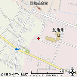 新発田市加治川地区公民館金塚分館周辺の地図