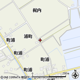 宮城県角田市岡浦町周辺の地図