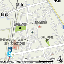 宮城県角田市岡駅前北9-4周辺の地図
