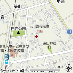 宮城県角田市岡駅前北12周辺の地図