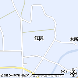 宮城県角田市江尻周辺の地図