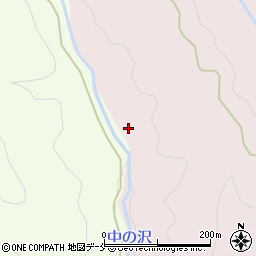 中ノ沢周辺の地図