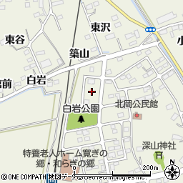 宮城県角田市岡駅前北6周辺の地図