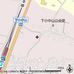 新潟県新発田市下小中山615-1周辺の地図