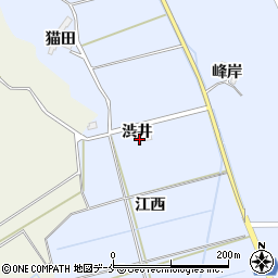 宮城県角田市江尻渋井周辺の地図