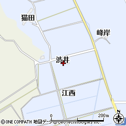 宮城県角田市江尻（渋井）周辺の地図