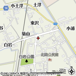 宮城県角田市岡駅前北15-1周辺の地図