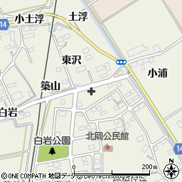 宮城県角田市岡駅前北15-3周辺の地図