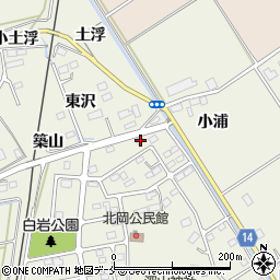 宮城県角田市岡駅前北15-8周辺の地図