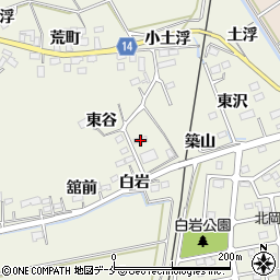 宮城県角田市岡（東谷）周辺の地図