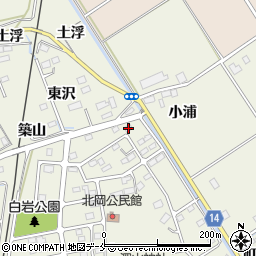 宮城県角田市岡駅前北15-10周辺の地図