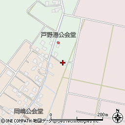 新潟県新発田市戸野港3周辺の地図