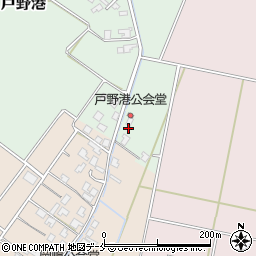 新潟県新発田市戸野港6周辺の地図