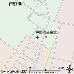 新潟県新発田市戸野港261周辺の地図