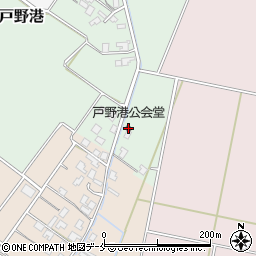 新潟県新発田市戸野港12周辺の地図
