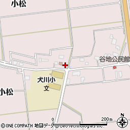 犬川簡易郵便局周辺の地図