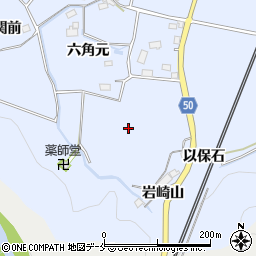 宮城県白石市小下倉薬師堂周辺の地図