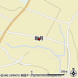 新潟県胎内市坂井周辺の地図