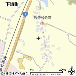 新潟県新発田市下坂町641-1周辺の地図