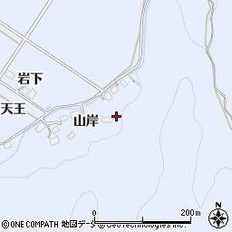 宮城県白石市小下倉山岸周辺の地図