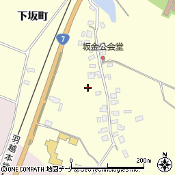 新潟県新発田市下坂町640周辺の地図