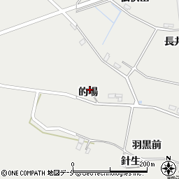 宮城県角田市君萱的場周辺の地図
