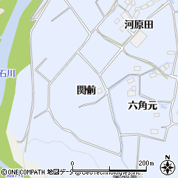 宮城県白石市小下倉関前周辺の地図