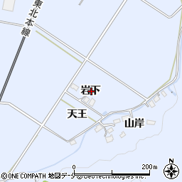 宮城県白石市小下倉（岩下）周辺の地図