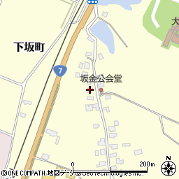 新潟県新発田市下坂町586-1周辺の地図