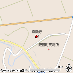 喜雲寺周辺の地図