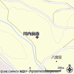 宮城県白石市福岡八宮川内前南6周辺の地図