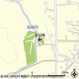 永松寺周辺の地図