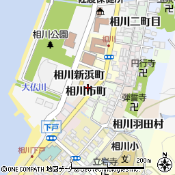 新潟県佐渡市相川市町周辺の地図