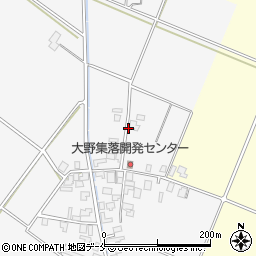 新潟県新発田市大野周辺の地図