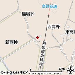 宮城県角田市神次郎稲場下周辺の地図