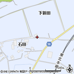 宮城県白石市小下倉下新田4周辺の地図