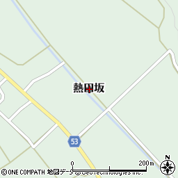 新潟県胎内市熱田坂周辺の地図