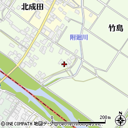 新潟県胎内市竹島877周辺の地図