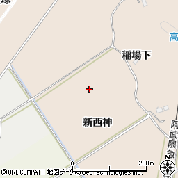 宮城県角田市神次郎新西神周辺の地図