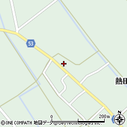 新潟県胎内市熱田坂192周辺の地図