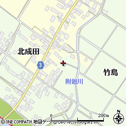 新潟県胎内市竹島859周辺の地図