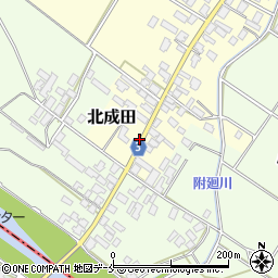 新潟県胎内市北成田周辺の地図