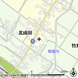 新潟県胎内市北成田223周辺の地図