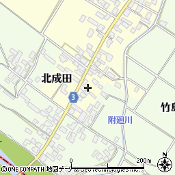 新潟県胎内市北成田222周辺の地図