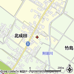 新潟県胎内市北成田232周辺の地図