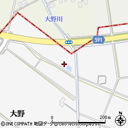 新潟県新発田市大野841周辺の地図