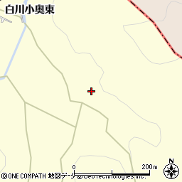 宮城県白石市白川小奥東50周辺の地図