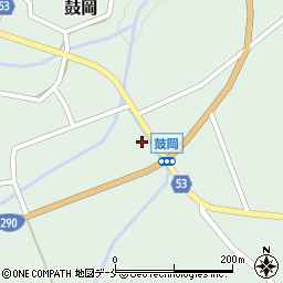 新潟県胎内市鼓岡522周辺の地図