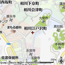 新潟県佐渡市相川江戸沢町周辺の地図