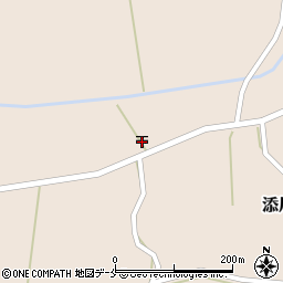 添川郵便局周辺の地図